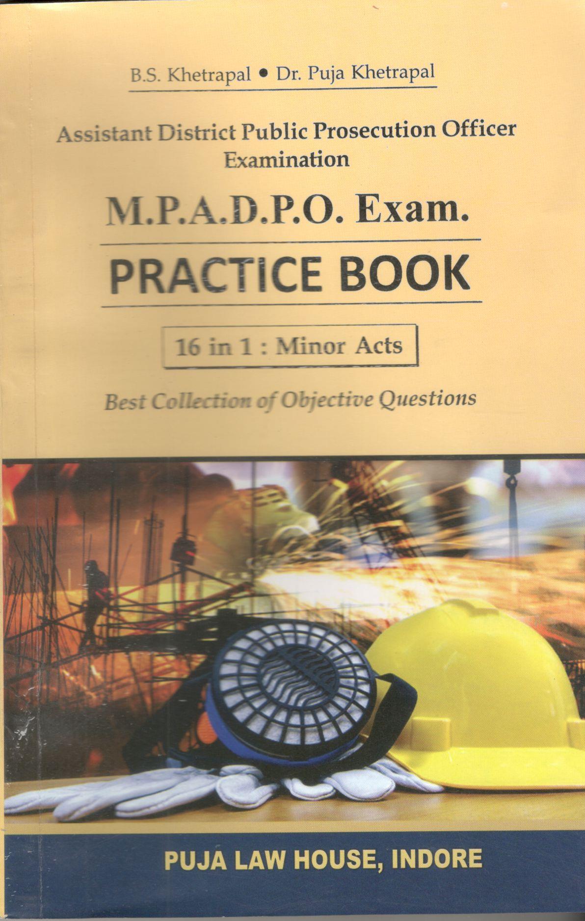  Buy M.P.A.D.P.O. Exam. Practice Book [16 in 1: Minor Acts]